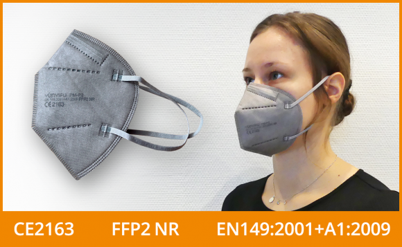 FFP2 Maske (5er Pack), grau