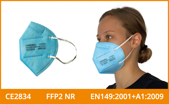 FFP2 Maske (5er Pack), himmelblau