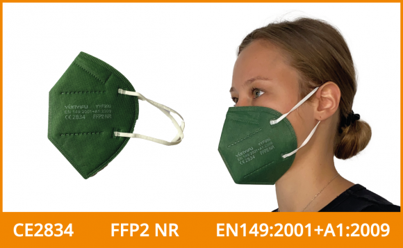 FFP2 Maske (5er Pack), dunkelgrün