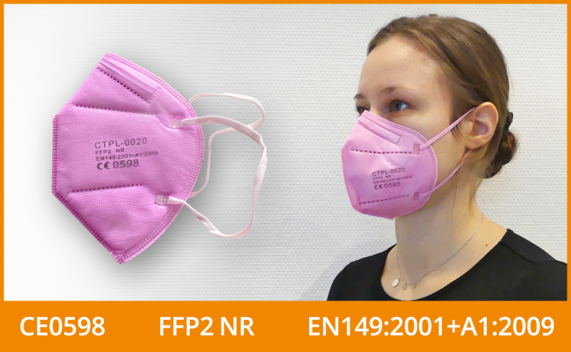 Ffp2 Masken Zertifiziert Farbig Rosa